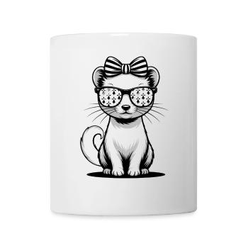 Bretagne Femme Noeud Hermine Bretonne - Mug blanc - blanc - Devant