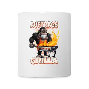 Grilling Grilla Griller Gorilla BBQ Saying Funny - Mug - white - Front