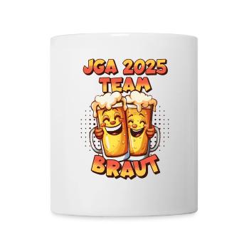 Bachelor Party 2025 Team Bride Beer Alcohol Booze Funny - Mug - white - Front