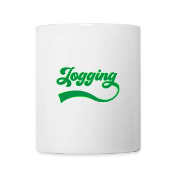 Jogging Jogging Lettrage | Les couleurs peuvent être modifiées - Mug blanc - blanc - Devant
