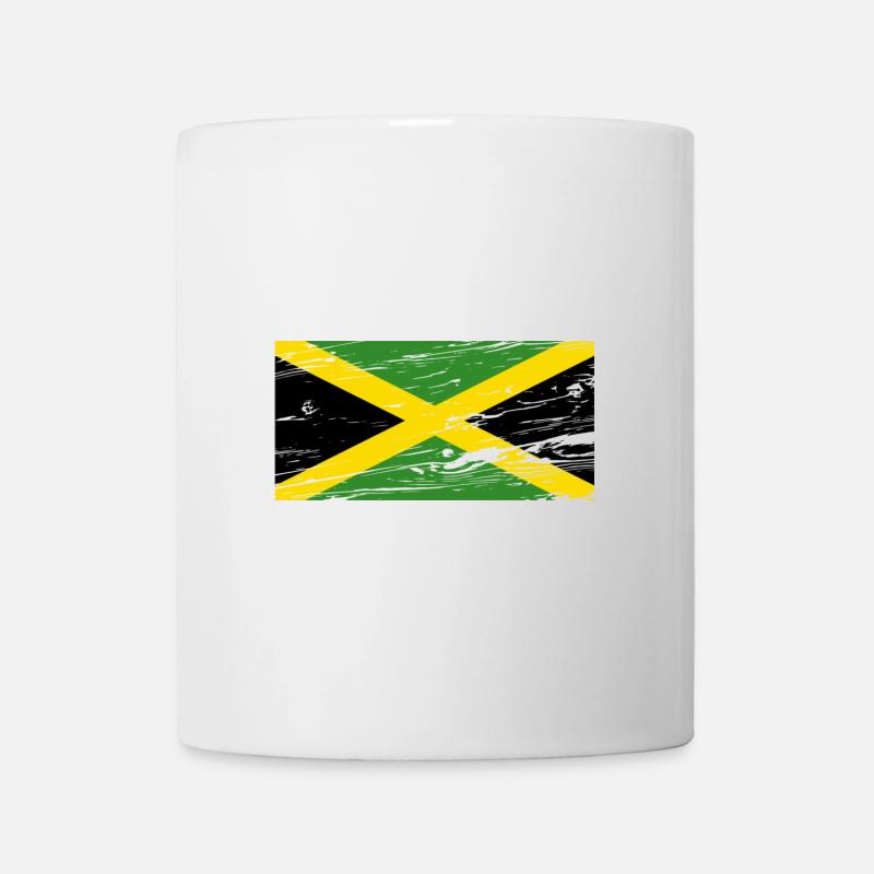 Jamaica Flagge - Tasse - Weiß