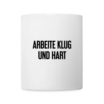 Work Smart And Hard – Success Motto For Doers - Mug - white - Front
