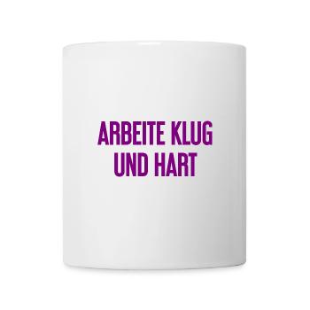 Work Smart And Hard – Success Motto For Doers - Mug - white - Front