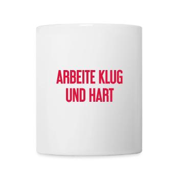 Work Smart And Hard – Success Motto For Doers - Mug - white - Front
