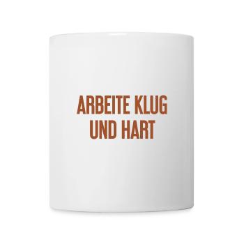 Work Smart And Hard – Success Motto For Doers - Mug - white - Front