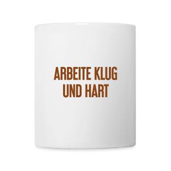 Work Smart And Hard – Success Motto For Doers - Mug - white - Front