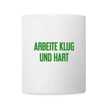 Work Smart And Hard – Success Motto For Doers - Mug - white - Front