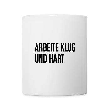 Work Smart And Hard – Success Motto For Doers - Mug - white - Front