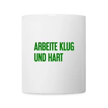Work Smart And Hard – Success Motto For Doers - Mug - white - Front