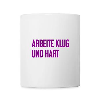 Work Smart And Hard – Success Motto For Doers - Mug - white - Front