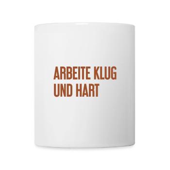 Work Smart And Hard – Success Motto For Doers - Mug - white - Front