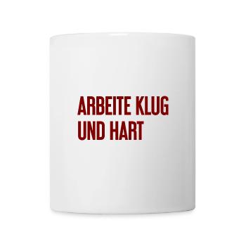 Work Smart And Hard – Success Motto For Doers - Mug - white - Front