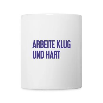 Work Smart And Hard – Success Motto For Doers - Mug - white - Front
