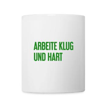 Work Smart And Hard – Success Motto For Doers - Mug - white - Front