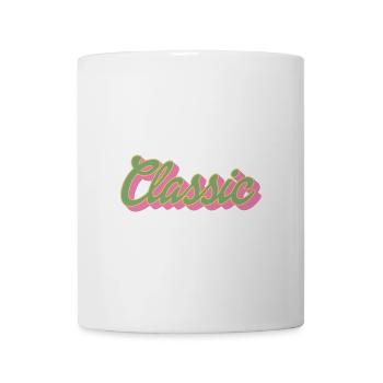Classic Schriftzug | Farben änderbar - Tasse - Weiß - Vorne