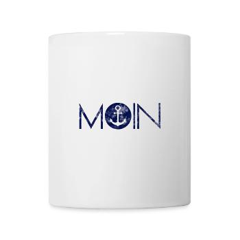 Moin Anker Hamburg Norddeutschland - Tasse - Weiß - Vorne