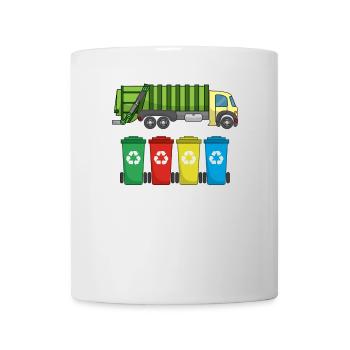 Garbage Truck For Garbage Disposal Recycling I Gift Idea - Mug - white - Front