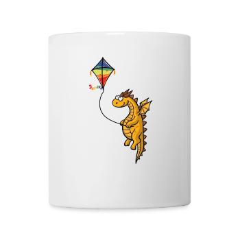 Drache mit Drachen - Tasse - Weiß - Vorne