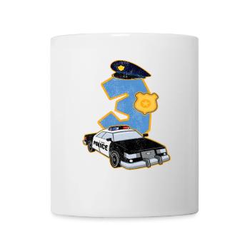 3 Jahre Alt Geschenk Polizei Wagen Offizier Kind - Tasse - Weiß - Vorne