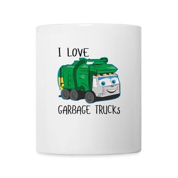 Garbage Car Garbage Truck Garbage Truck Kids Gift - Mug - white - Front
