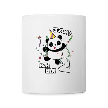2ème cadeau d'anniversaire Panda Sweet Panda Party - Mug blanc - blanc - Devant
