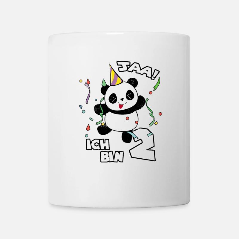 2. Geburtstag Panda Geschenk Süßer Pandabär Party - Tasse - Weiß