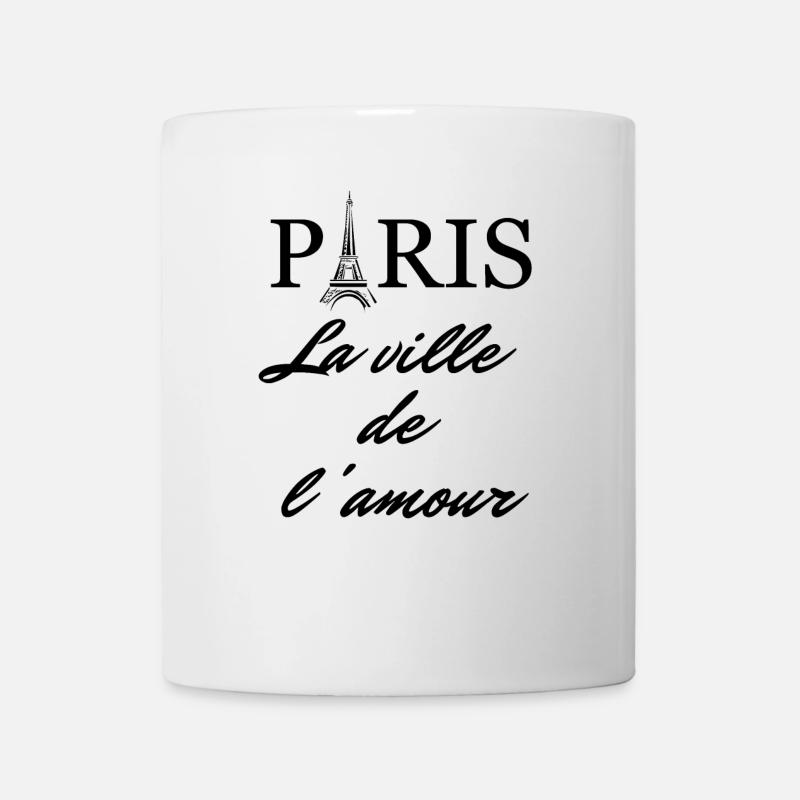 Paris La ville de l'amour - Mug blanc - blanc