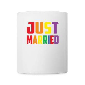 Just married Homosexuell Schwul Hochzeit LGBT - Tasse - Weiß - Vorne