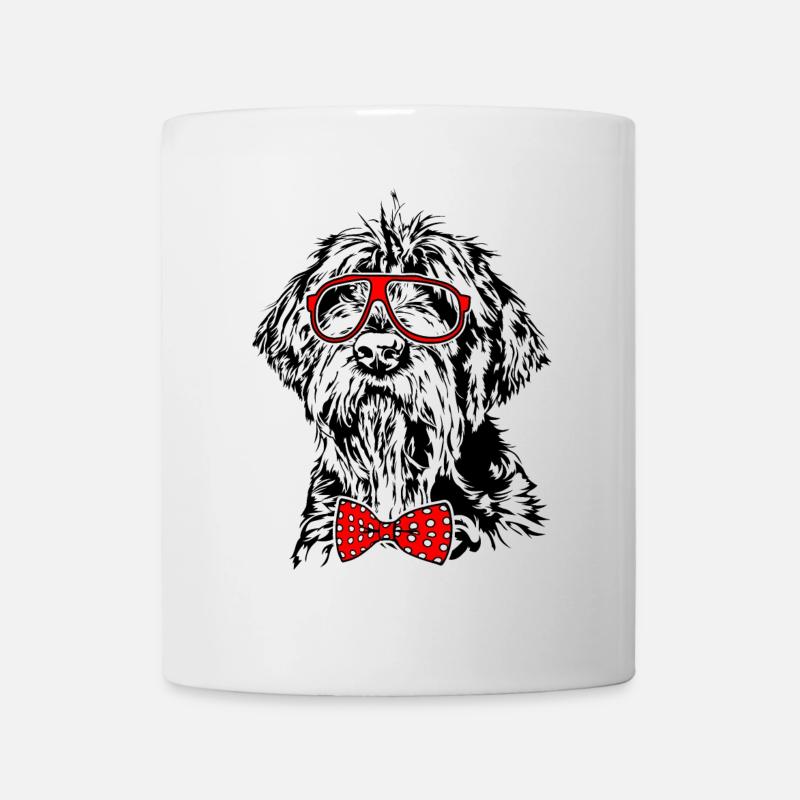 KORTHALS GRIFFON Lunettes Fly Dogs Chien - Mug blanc - blanc