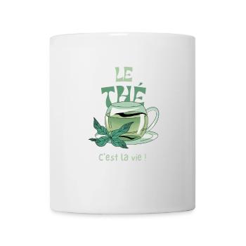 Le thé, c'est la vie ! - Mug blanc - blanc - Devant