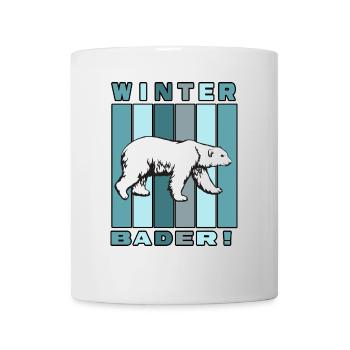 eisbad eisbär winterbader eisbademeister anbaden - Tasse - Weiß - Vorne