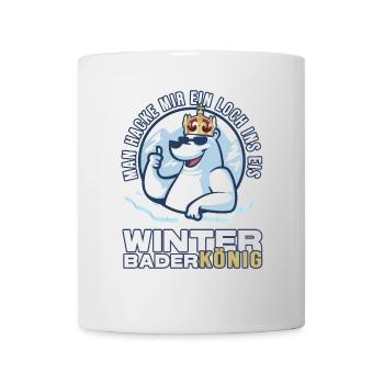 eisbader winterbader-könig eisbademeister eisbaden - Tasse - Weiß - Vorne