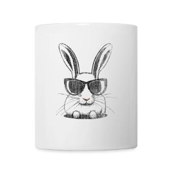 Rabbit White Sunglasses - Mug - white - Front