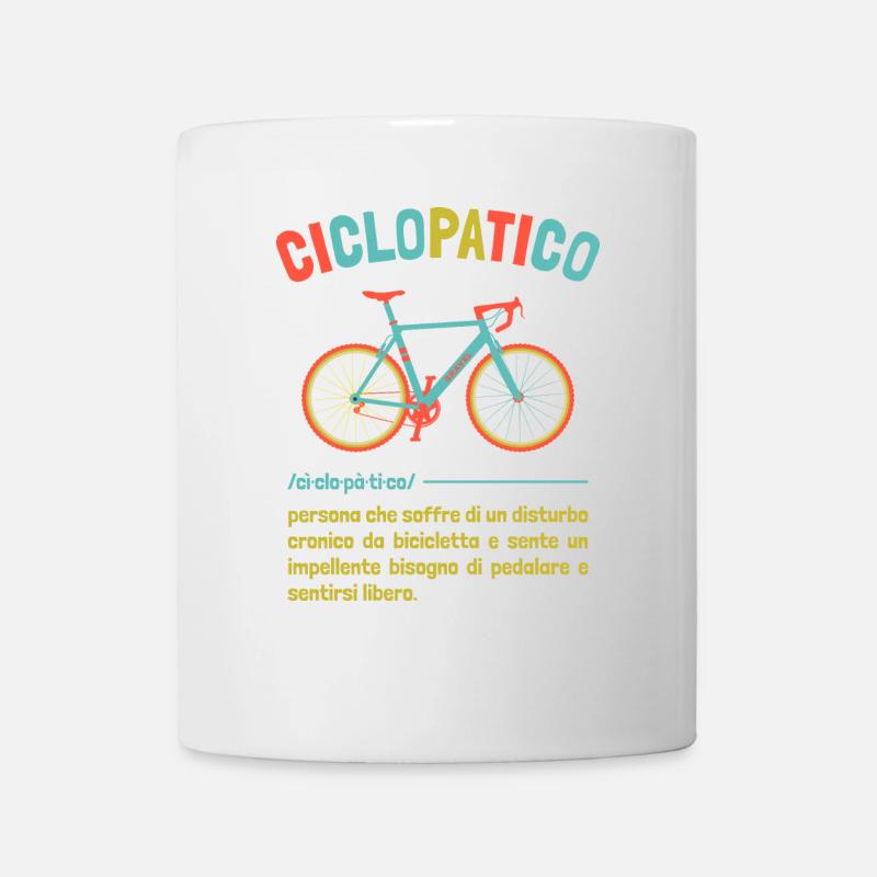 Cyclopath Phrase Lustiger Radfahrer Mann Fahrrad - Tasse - Weiß
