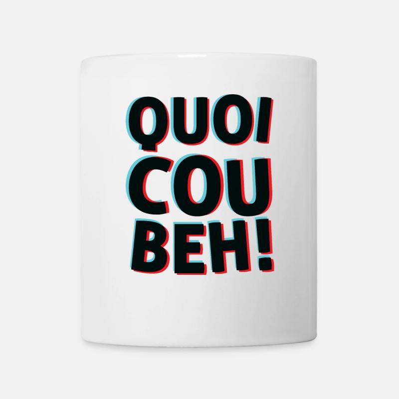 Humour Quoicoubeh t'as les cramptés ? Apayinye - Mug blanc - blanc