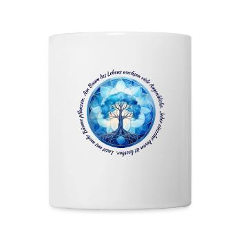 Tree of Life Blue - Mug - white - Front