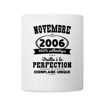 18th birthday - November 2006 Perfection - Mug - white - Front