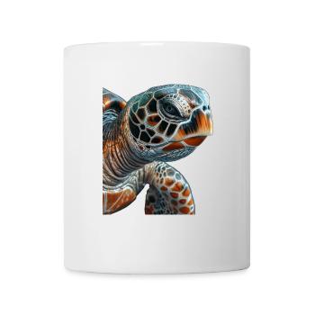 Tortue marine - Mug blanc - blanc - Devant
