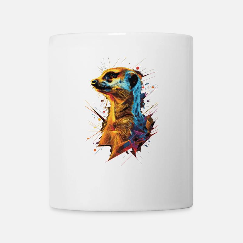 Erdmännchen - Tasse - Weiß