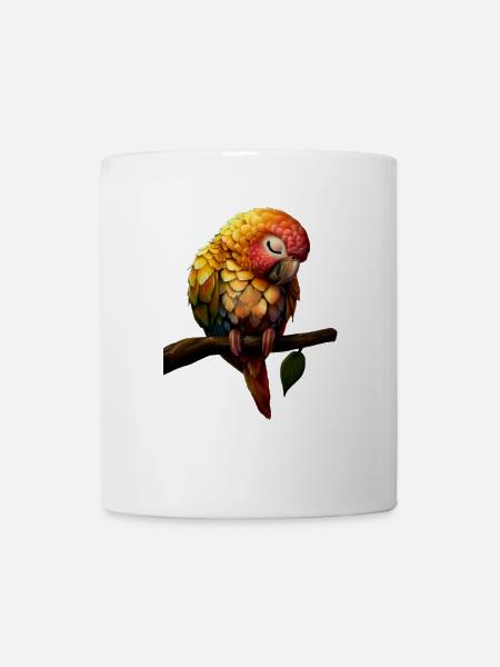 Papagei - Tasse - Weiß