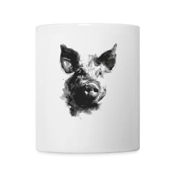 Schwein - Tasse - Weiß - Vorne