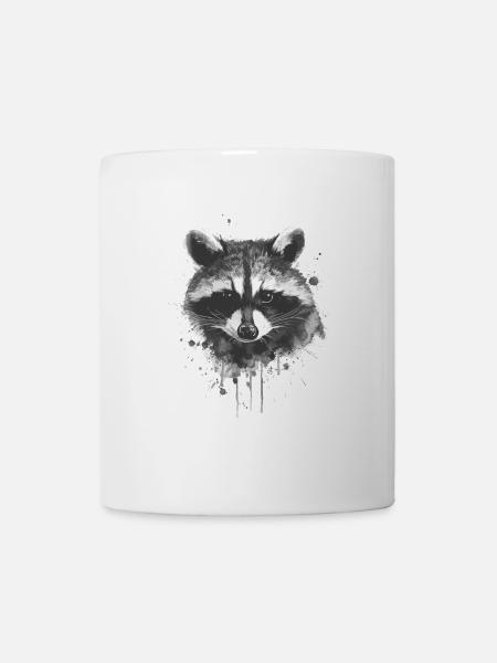 Waschbär - Tasse - Weiß