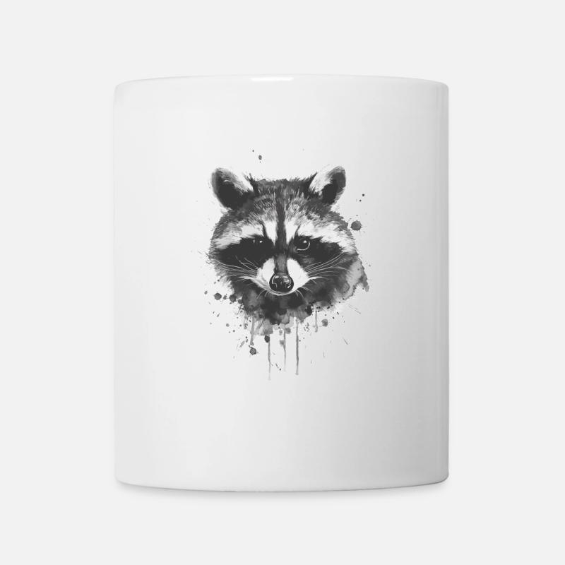 Waschbär - Tasse - Weiß