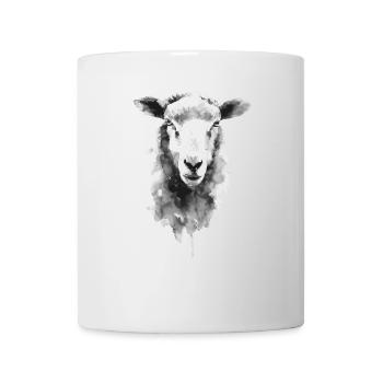 Schaf - Tasse - Weiß - Vorne