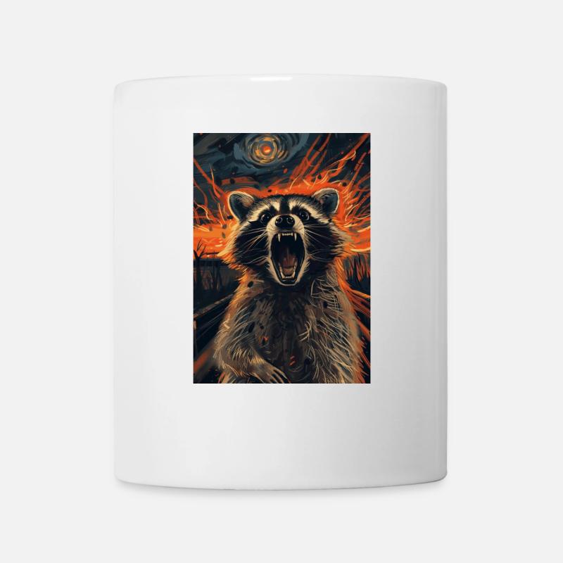 Waschbär - Tasse - Weiß