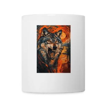Wolf - Tasse - Weiß - Vorne