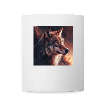 Wolf - Tasse - Weiß - Vorne