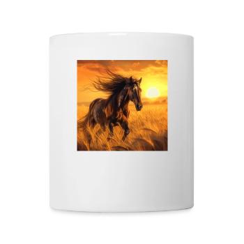 Pferd - Tasse - Weiß - Vorne