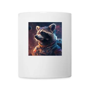 Raton laveur - Mug blanc - blanc - Devant