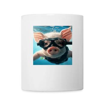 Schwein - Tasse - Weiß - Vorne